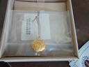 六福珠寶 足金長(zhǎng)命百歲鎖寶寶黃金吊墜不含項(xiàng)鏈 計(jì)價(jià) GDGTBP0041 約1.81克 曬單實(shí)拍圖