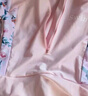 貝瑞加（Babyprints）兒童泳衣女孩連體泳衣中大童速干游泳訓練衣泡溫泉泳裝 粉4XL 曬單實拍圖