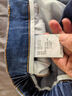 太平鳥(niǎo)男裝牛仔褲夏男生長(cháng)褲運動(dòng)休閑潮牌牛仔復古丹寧風(fēng) 牛仔藍色第一批（合體錐型） 32 曬單實(shí)拍圖