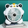 中煒卡通風(fēng)扇家用電風(fēng)扇宿舍小風(fēng)扇兒童臺扇小型迷你可愛(ài)扇子插電用 小熊貓+3米延長(cháng)線(xiàn) 曬單實(shí)拍圖