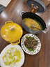 琺寶（staub）陶瓷創(chuàng)意雙耳帶蓋補(bǔ)品湯盅燉罐湯煲蒸蛋盅甜品湯碗小烤盤烘焙模具 南瓜盅0.7L-肉桂黃 曬單實(shí)拍圖
