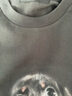 MO&Co.短袖T恤2025春新品斑駁萌寵印花抗菌防螨100%棉MBE1TEE018 鋼灰色 S /160 曬單實(shí)拍圖