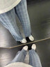 卡圖弛美式復(fù)古藍(lán)色格子牛仔褲男夏季cleanfit潮牌長褲痞帥高街百搭褲子 藍(lán)色 XL 曬單實(shí)拍圖