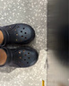 斯凱奇（Skechers）洞洞鞋女士秋季細閃泡泡鞋厚底外穿包頭沙灘涼拖鞋111267 曬單實(shí)拍圖