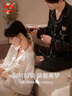 貓人情侶睡衣女【涼感冰雪絲】春夏仿真絲高級可愛小熊可外穿家居服男 曬單實(shí)拍圖