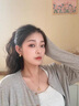 在野水滴圈圈耳環(huán)輕奢高級感耳飾女耳圈耳扣2025新款素圈歐美金色耳環(huán) 【金色大號】水滴耳扣（高保色） 曬單實拍圖