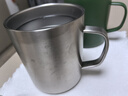 無印良品（MUJI）不銹鋼雙層馬克杯 大容量男女辦公學(xué)生水杯茶杯咖啡杯 綠色 490ml 曬單實拍圖