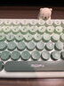 摩天手ANNI無(wú)線(xiàn)藍牙鍵盤(pán)人體工學(xué)設計桌面磁吸小熊公仔 薄荷綠漸變色 雙模 曬單實(shí)拍圖