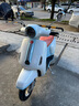 破界小卡拉2025款125踏板燃油摩托車新款復(fù)古代步免購置稅藍(lán)白色 曬單實拍圖
