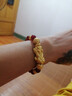 周六福（ZLF）七夕禮物  黃金手鏈男款硬金經典款貔貅轉運珠瑪瑙手串 定價 4.57g 曬單實拍圖