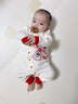 顆粒熊（KELIXIONG）嬰兒衣服A類(lèi)純棉春秋四季款男女寶寶連體衣幼兒打底 凈色龍 73 曬單實(shí)拍圖