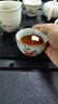博為（BW）柿柿如意功夫茶杯汝窯主人杯單杯家用陶瓷品茗杯開(kāi)片可養2個(gè)裝 曬單實(shí)拍圖