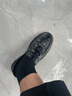 卡帝樂鱷魚（CARTELO）男士牛皮鞋休閑樂福鞋圓頭商務(wù)男鞋厚底一腳蹬皮鞋男9947黑色42 曬單實拍圖
