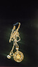 老廟七夕情人節(jié)禮物黃金項(xiàng)鏈足金吊墜莫比烏斯環(huán)女鎖骨套鏈送女友老婆 吊墜約2.6g+鏈子+禮盒 曬單實(shí)拍圖
