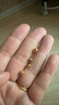 老廟黃金耳釘精品5G碎碎冰耳釘足金養(yǎng)耳洞耳飾送女友老婆520禮物 碎碎冰耳釘約1.3g 曬單實(shí)拍圖