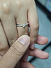 DR結(jié)婚對(duì)戒鉑金FOREVER公主款情侶訂婚鉆石戒指禮物QM0047/QW0047 【單女戒】 5分H色SI1 曬單實(shí)拍圖