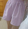 舒百蕊擁抱夏天家居褲少女格子睡褲涼快透氣超薄短褲寬松遮跨顯瘦韓版 格子短褲-紫色 關(guān)注店鋪先發(fā)貨 均碼 【推薦60-140斤】 曬單實(shí)拍圖