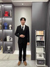 皮爾卡丹（pierre cardin）男士西服套裝商務(wù)正裝新郎結(jié)婚禮服感職業(yè)修身西裝 藏青西服+褲子+馬甲 XL 175 120-135斤 曬單實(shí)拍圖