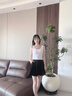 FSHE小吊帶背心女春夏無(wú)袖上衣設計感外穿內搭美背短款白色打底衫 曬單實(shí)拍圖