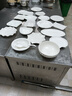 享樂伴創(chuàng)意盤子不規(guī)則菜盤家用陶瓷商用純白餐盤餐廳酒店異形餐具套裝 單位招待特大套裝組合 20個 曬單實拍圖