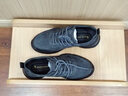 雅格獅丹（Aquascutum）男鞋2025夏季新款真皮透氣休閑運動鞋戶外防滑健步鞋子男 灰色 40 -適合運動鞋41碼 曬單實拍圖