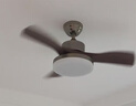 惠普中古風(fēng)扇燈2025新款大氣復(fù)古吊扇燈客廳餐廳胡桃木色帶燈風(fēng)扇吊燈 1級(jí)能效-3葉36寸-無極調(diào)光 曬單實(shí)拍圖