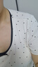 棉十三睡衣免穿文胸夏【莫代爾帶胸墊】可外穿女士家居服短褲套裝波點(diǎn)tt 曬單實(shí)拍圖