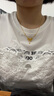 周大福 愛(ài)心蝴蝶結(jié)黃金項(xiàng)鏈女(工費(fèi)320)45cm約7.1g F231887 曬單實(shí)拍圖