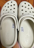 crocs卡駱馳厚底云朵洞洞鞋戶外|206750 骨白色-2Y2 37/38(240mm)  曬單實(shí)拍圖