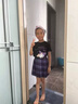 三麗鷗庫洛米裙子女童夏兒童三麗鷗小lolita洛麗塔jk裙子套裝純棉公主裙 黑色庫洛米T+電競少女裙+腰帶腰 140 建議身高135cm左右(140碼 曬單實(shí)拍圖