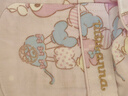 tutuanna全棉睡衣女夏 雙層紗大耳狗滿印前扣短袖透氣家居服套裝 淺粉色 M (適合身高160-165cm） 曬單實(shí)拍圖