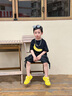 泰蘭尼斯kids初秋女童包頭防踢運動(dòng)鞋男童幼兒園鞋休閑鞋黃色27 曬單實(shí)拍圖