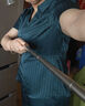 可蓓兒【換季清倉】條紋職業(yè)套裝2025女氣質(zhì)媽媽高檔洋氣顯瘦遮肉兩件套 曬單實(shí)拍圖