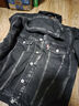 Levi's李維斯情侶同款美式寬松時(shí)尚休閑街頭情侶牛仔棉服夾克外套 黑色 L 曬單實(shí)拍圖