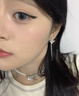 伊燦長款流蘇滿鉆蝴蝶耳釘女2025新款爆款耳夾耳環(huán)小眾高級(jí)感超仙耳飾 長款流蘇鑲鉆蝴蝶耳夾 曬單實(shí)拍圖