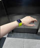 表帶哥適用蘋(píng)果手表表帶apple watch S10荔枝皮紋磁吸硅膠表帶S9/iwatch se女生款女士40/41/42MM小熒光 曬單實(shí)拍圖