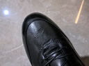 愛步（ECCO）*商務(wù)休閑鞋 男士休閑皮鞋舒適牛皮正裝鞋男鞋婚鞋 雅仕207124 黑色20712401001 44 曬單實(shí)拍圖