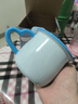 川島屋（KAWASIMAYA）馬克杯陶瓷兒童杯子喝水杯可愛(ài)牛奶杯 藍(lán)色玉桂狗350ml 曬單實(shí)拍圖