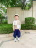 史努比（SNOOPY）男童褲子兒童衛(wèi)褲中小童休閑長褲寶寶時(shí)尚束腳口褲 童年童趣深藍(lán) 曬單實(shí)拍圖