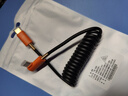 威焱USB4全功能彈簧線極細(xì)軟伸縮type-c數(shù)據(jù)線雙彎頭usbc雷電4三PD240w快充40G高速電腦手機(jī)顯示器視頻【直頭對(duì)側(cè)彎-細(xì)軟彈簧線】USB4全功能線 曬單實(shí)拍圖