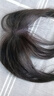 瑞貝卡（Rebecca）假發(fā)女真人發(fā)絲發(fā)際線假發(fā)片前額遮白發(fā)輕薄隱形頭頂劉海補(bǔ)發(fā)片 發(fā)際線空氣劉海 自然黑 25cm 曬單實(shí)拍圖