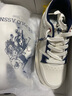 美國(guó)馬球協(xié)會(huì)（U.S.POLO ASSN.）休閑經(jīng)典板鞋男2025新款男鞋夏季透氣休閑鞋男百搭厚底小白鞋子男 白藍(lán)色 42 - 曬單實(shí)拍圖