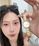 古尊（GOLGEN）手表女生小天鵝防水石英女士時尚輕奢小眾十大品牌生日禮物9167 【爆款禮盒】香檳粉+贈米色皮帶 曬單實(shí)拍圖