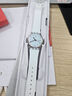 斯沃琪Swatch瑞士手表  無盡天藍畢業(yè)禮物雙日歷男女學(xué)生石英腕表 天藍色 34mm 曬單實拍圖