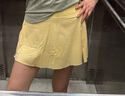 Flipbelt飛比特女士超A裙褲健身跑步瑜伽輕壓縮防走光 云錦黃2.0 M  曬單實(shí)拍圖