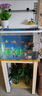 魚缸背景貼紙5d高清畫立體畫海底世界3d水族箱造景裝飾壁紙自粘紙 01.海洋小魚 寬40cm-高30cm【送刮板】 曬單實拍圖
