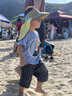 偶森兒童防曬帽遮陽(yáng)空頂帽3-15歲男女童太陽(yáng)帽子披風(fēng)戶外海邊沙灘登山 曬單實(shí)拍圖