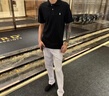 POLO SPORT美國保羅純棉polo衫男休閑商務(wù)夏季新品保羅短袖T恤男 黑色白標 S 建議100-125斤 曬單實拍圖