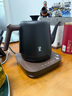 鳴盞燒水壺泡茶 電熱水壺功夫茶壺電茶爐 茶藝師專用電茶壺 智能恒溫茶具磨砂MZ152A黑色 曬單實(shí)拍圖