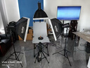 神牛（Godox） 250W閃光燈攝影燈套裝證件照人像拍攝補光燈電商小型攝影棚柔光箱攝影器材 【9】ST250W三燈頂燈套裝-送引閃器 曬單實(shí)拍圖